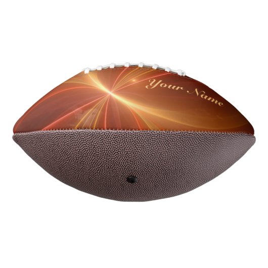 神秘的な抽象芸術モダンフラクタル暖かい色の名前 アメリカンフットボール (回転270)