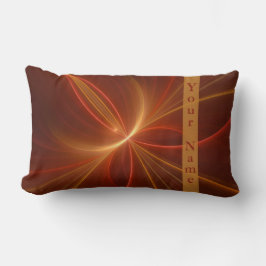 神秘的な抽象芸術モダンフラクタル暖かい色の名前 ランバークッション