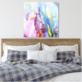 神秘的な抽象芸術 キャンバスプリント (インサイチュ (寝室))