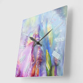 神秘的な抽象芸術 スクエア壁時計 (傾斜)