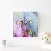 神秘的な抽象芸術 スクエア壁時計 (ホーム)