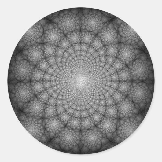 神秘的な星空の夜フローラガーデンサークル ラウンドシール (正面)