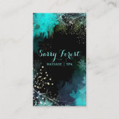 神秘的な星空の森マッサージセラピー名刺 名刺 (正面)