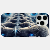 神秘的な星空の風景の中の天空のバッファロー Case-Mate iPhoneケース (裏面 (横))