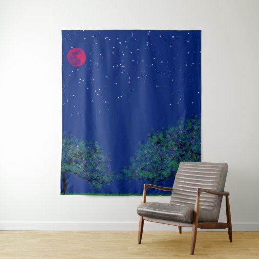 神秘的な星空の風景 タペストリー (インサイチュ)
