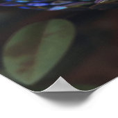 神秘的な暗い虹の虹色バイパーコイルポスト ポスター (角)