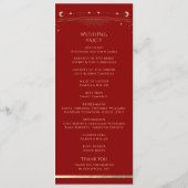 神秘的な暗赤色金ゴールド太陽スタームーン天文学 プログラム (裏面)