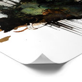 神秘的な暗黒の森の水色 ポスター (角)