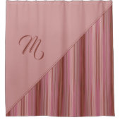 神秘的な曲線（水平） シャワーカーテン (正面)