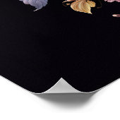 神秘的な月と花 ポスター (角)