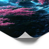 神秘的な月に照らされた谷 ポスター (角)