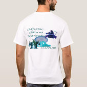神秘的な月のカラオケ Tシャツ (裏面)