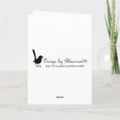 神秘的な月のバレンタインカード シーズンカード (裏面)