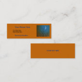 神秘的な月のプロフィールカード スキニー名刺 (正面/裏面)