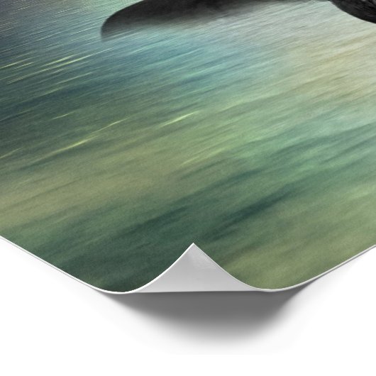 神秘的な月の人魚 ポスター (角)