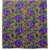 神秘的な月の夜 シャワーカーテン (正面)