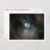 神秘的な月はがき ポストカード (正面/裏面)