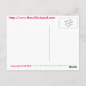 神秘的な月はがき ポストカード (裏面)