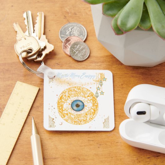 神秘的な月キーホルダー キーホルダー (デスク)