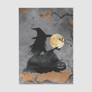 神秘的な月夜の魔女 薄葉紙