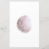 神秘的な月相赤面ピンク・モノグラム (裏面)