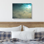 神秘的な月 キャンバスプリント (インサイチュ (寝室))