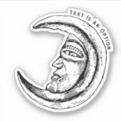 神秘的な月 シール (正面)