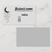 神秘的な月 名刺 (正面/裏面)