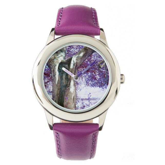 神秘的な木 腕時計 (正面)
