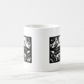 神秘的な板デザインを話す魔法 コーヒーマグカップ (中央)