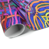 神秘的な格子覆い ラッピングペーパー (ロールコーナー)