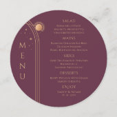 神秘的な梅金ゴールドサンムーンスターズ宇宙結婚ズ メニュー (正面)