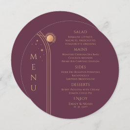 神秘的な梅金ゴールドサンムーンスターズ宇宙結婚ズ メニュー