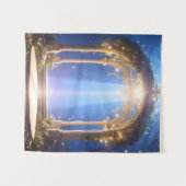 神秘的な森のアーチウェイタペストリー タペストリー (正面(横))