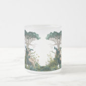 神秘的な森のミューズ芸術的 – 曇りガラスのマグカップ フロストグラスマグカップ (中央)