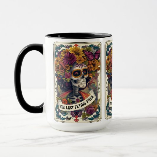 神秘的な森の最後の飛んでいるF🦋ck マグカップ (左)
