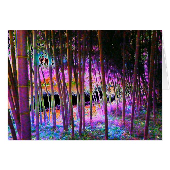 神秘的な森林カード (正面横)