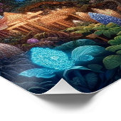 神秘的な森林保護区 ポスター (コーナー)