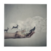 神秘的な森林 タイル (正面)