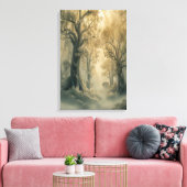 神秘的な森 キャンバスプリント (インサイチュ (リビング))
