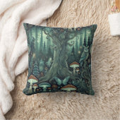 神秘的な森 クッション (ブランケット)