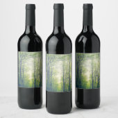 神秘的な森 ワインラベル (ボトル)