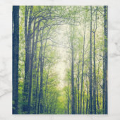 神秘的な森 ワインラベル (シングルラベル)