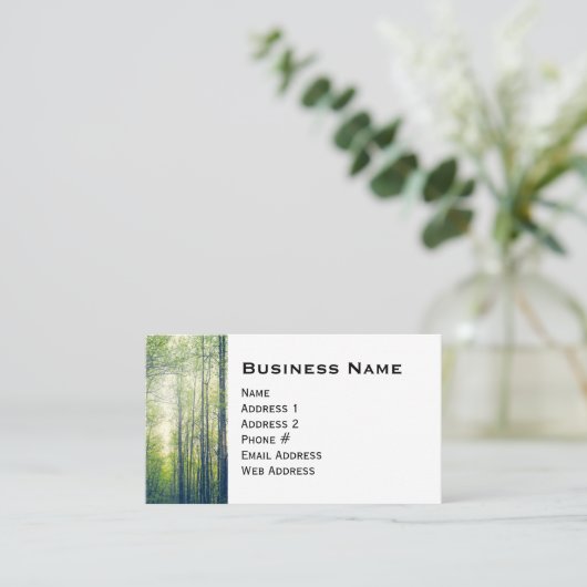 神秘的な森 名刺 (スタンド正面)