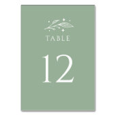 神秘的な植物学結婚の テーブルナンバー (裏面)