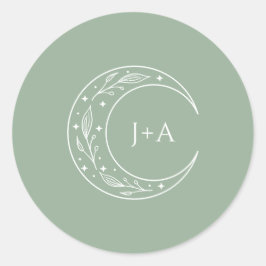 神秘的な植物学結婚の ラウンドシール