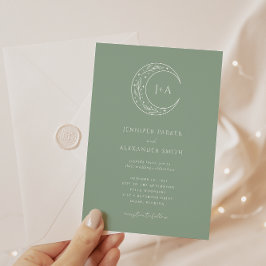 神秘的な植物学結婚式招待状 招待状