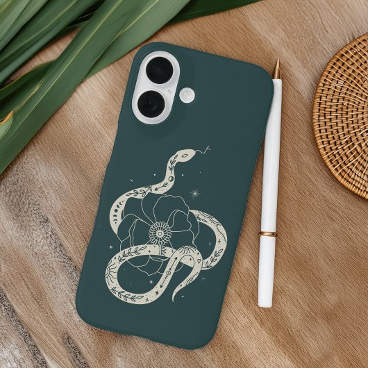 神秘的な植物性ヘビイラストレーション Case-Mate iPhoneケース