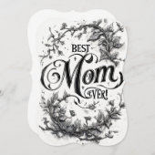 神秘的な母の日のカード (正面/裏面)