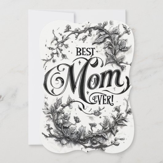 神秘的な母の日のカード (正面)